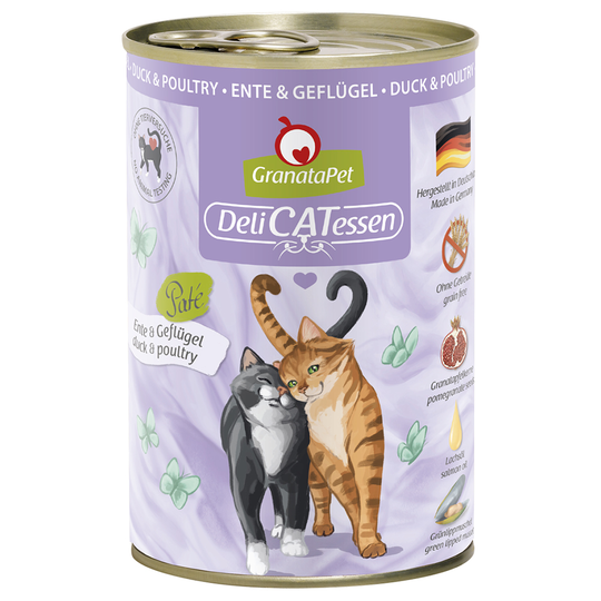 GranataPet DeliCatessen 6 x 400 g - Anka & fågel