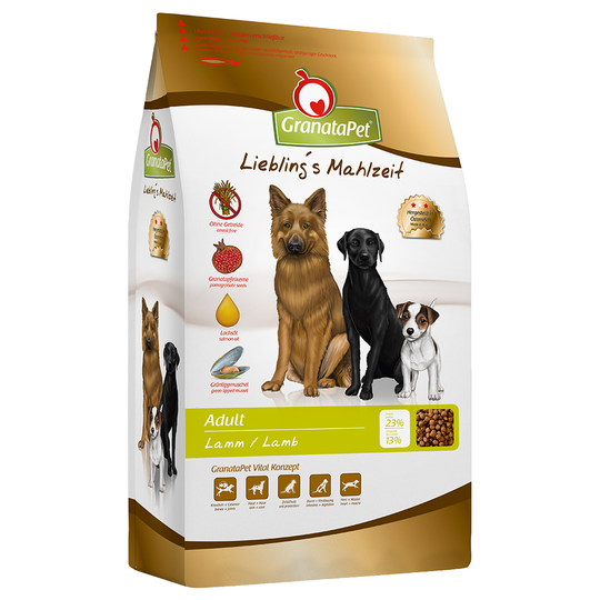 Ekonomipack: GranataPet hundfoder till lågpris! - Adult Lamm (2 x 10 kg)