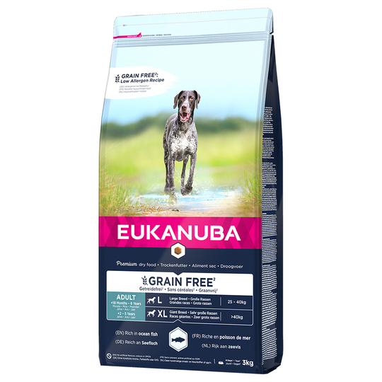 Eukanuba Grain Free Adult Large Dogs Salmon - 12 kg