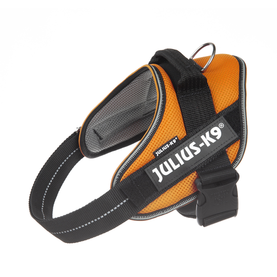 JULIUS-K9 IDC® POWAIR sele - orange - Stl. 0: bröstomfång 58 - 76 cm