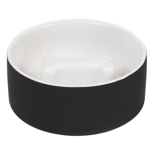 Cooling Bowl - L Slow Feed Svart