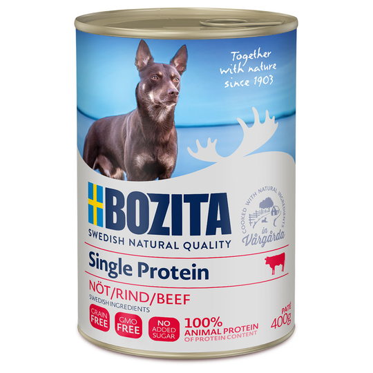 Ekonomipack: Bozita Single Protein Paté 12 x 400 g - Nötkött
