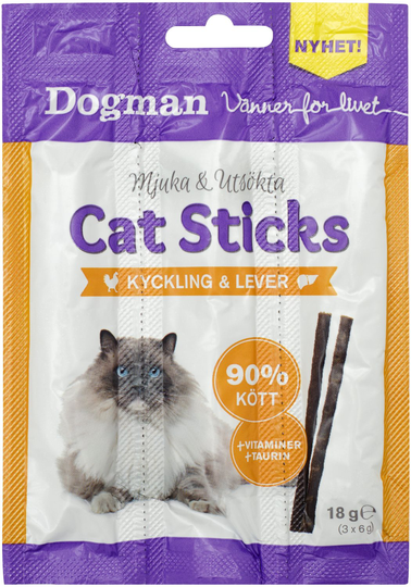 Cat Stix med Kyckling/Lever - 18g påse