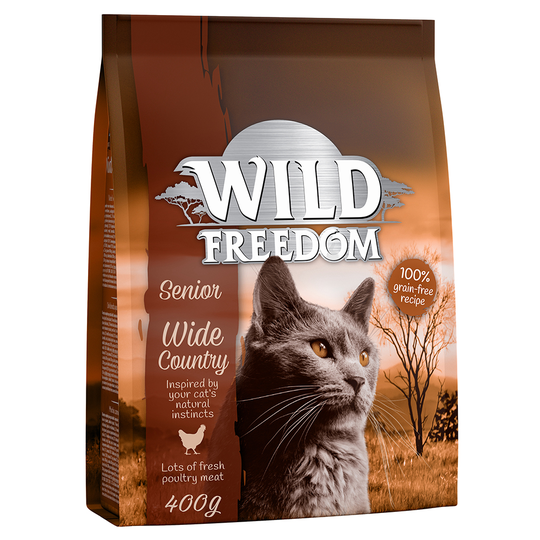 400 g Wild Freedom torrfoder till prova-på-pris! - Senior Wide Country - Poultry