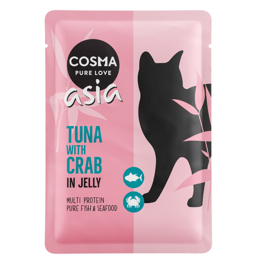 Ekonomipack: Cosma Asia portionspåsar 48 x 100 g Tonfisk & krabbkött