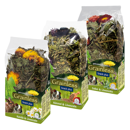 Blandpack: JR Farm Grainless Snack plus - Ekonomipack: 2 x 300 g