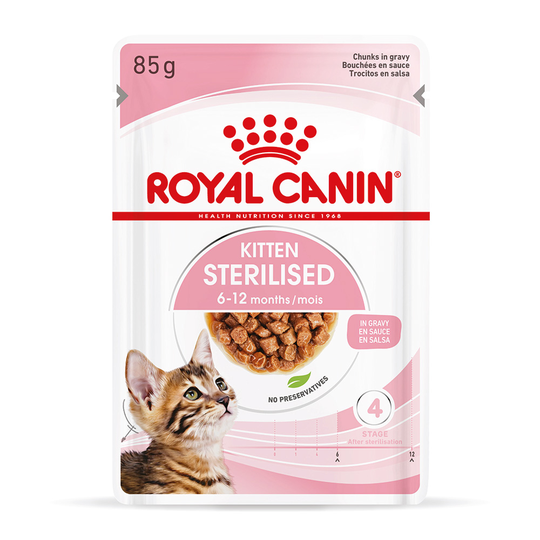 Royal Canin Sterilised Kitten i sås - 24 x 85 g