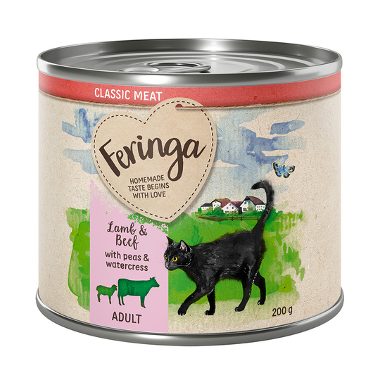 Ekonomipack: Feringa Classic Meat Menu 18 x 200 g - Lamm & nötkött