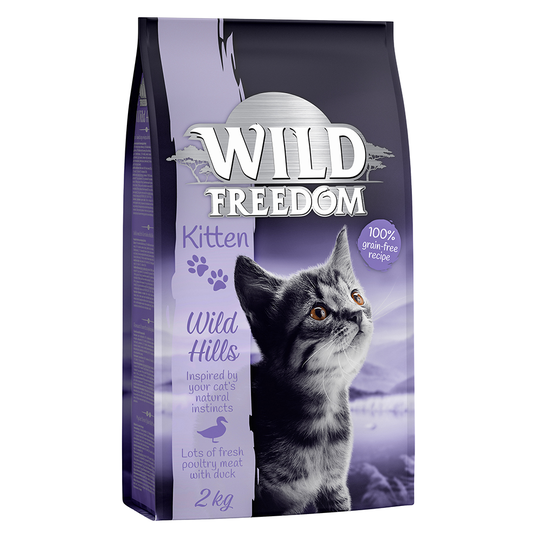 Wild Freedom Kitten "Wild Hills" - Duck - Ekonomipack: 3 x 2 kg
