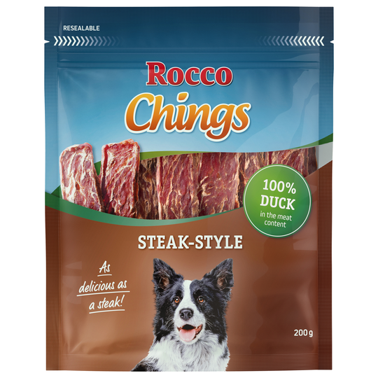 Ekonomipack: Rocco Chings Steak Style Ankkött 12 x 200 g
