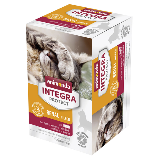Ekonomipack: Animonda Integra Protect Adult Renal 24 x 100 g portionsform - Nötkött