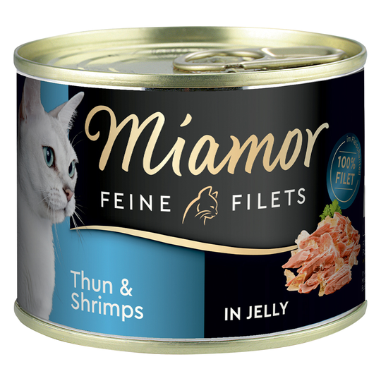 Miamor Fine Filets 6 x 185 g - Tonfisk & räkor i gelé