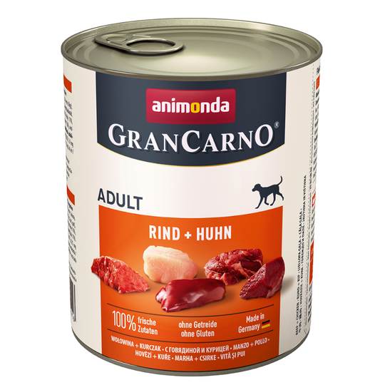 Ekonomipack: Animonda GranCarno Original Adult 24 x 800 g - Nötkött & kyckling