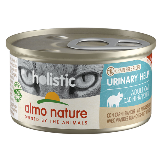Ekonomipack: Almo Nature Holistic Specialised Nutrition 24 x 85 g - Urinary Help med ljust kött
