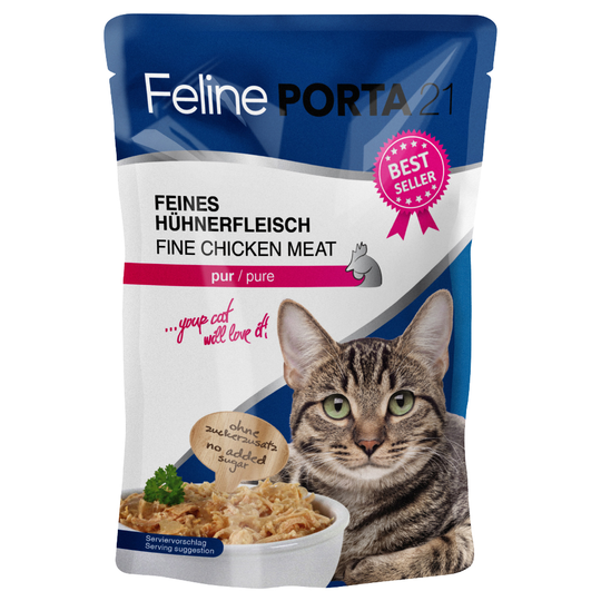 Blandpack: 6 x 100 g Feline Porta 21 - Blandpack spannmålsfria varianter
