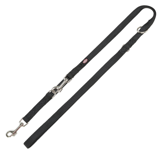 Trixie Premium förlängningskoppel, svart - Stl. XS-S: 2 m längd/15 mm brett