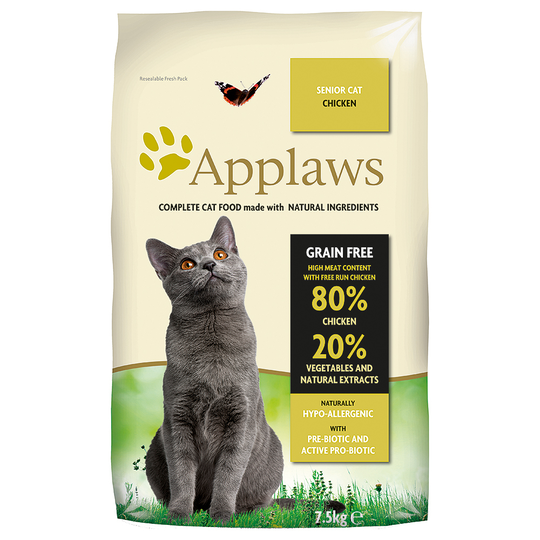 Ekonomipack: Applaws torrfoder 2 x 6/7,5 kg - Senior Chicken (2 x 7,5 kg)
