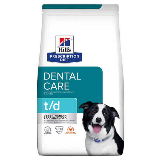Hill's Prescription Diet t/d Dental Care Chicken hundfoder - Ekonomipack: 2 x 10 kg
