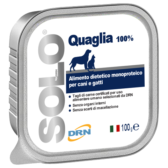 Solo Vaktel Monoprotein Våtfoder - 100 g