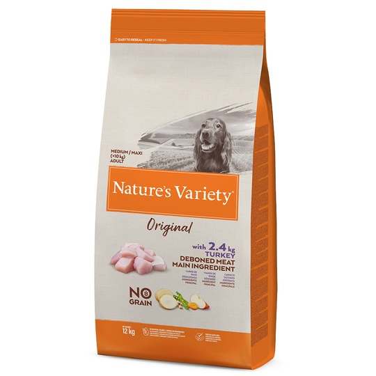 Nature's Variety Original No Grain Medium Adult Turkey - 12 kg