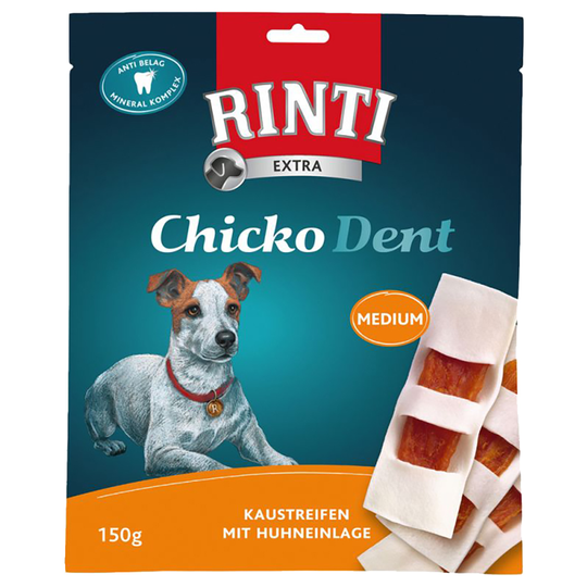 RINTI Extra Chicko Dent Kyckling Medium - Ekonomipack: Kyckling, 3 x 150 g