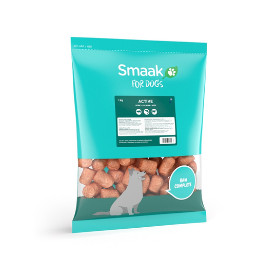 Smaak Raw Complete Active Pork Heart & Salmon 1 kg