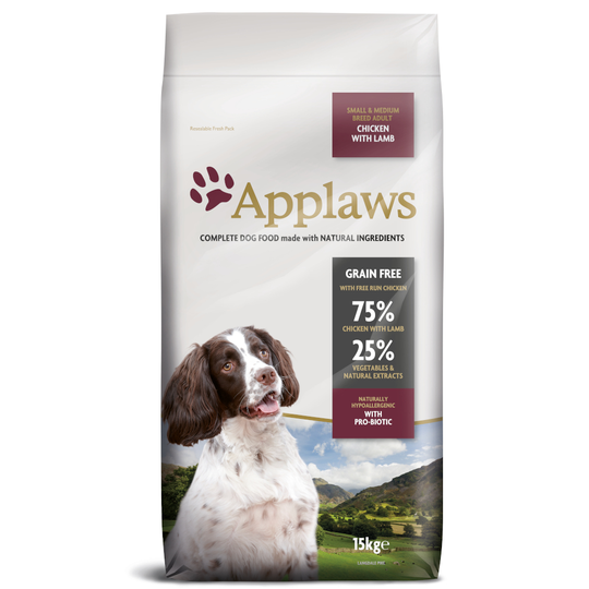 Applaws Adult Small & Medium Breed Chicken & Lamb - 15 kg