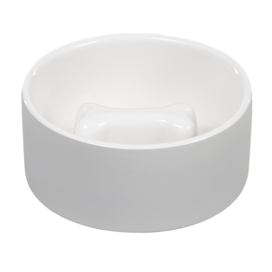 Cooling Bowl - M Slow Feed Grå
