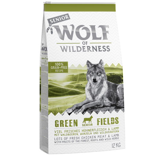 Wolf of Wilderness Senior - Green Fields Lamb - 12 kg