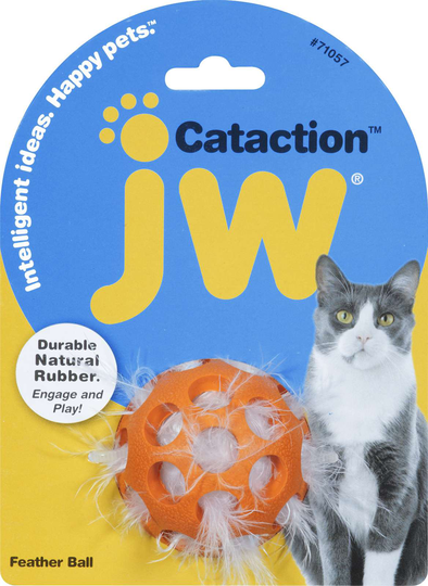 JW Cataction Fjäderboll Kattleksak