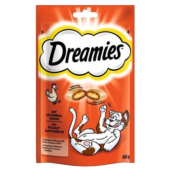 Dreamies Cat Treats 60 g - Blandpack: Kött & Fisk (6 x 60 g)