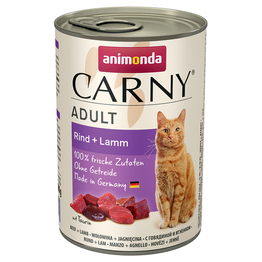 Ekonomipack: Animonda Carny Adult 12 x 400 g - Nötkött & lamm