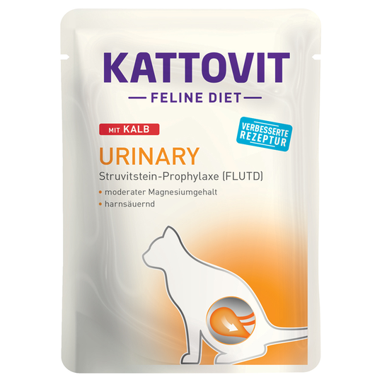Kattovit Feline Urinary Pouch 24 x 85 g - Kalv