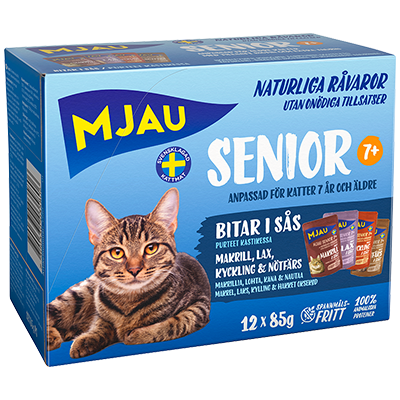 Multibox Senior Våtfoder till Katt med Fisk & Köttsmak - 12 st x 85 g