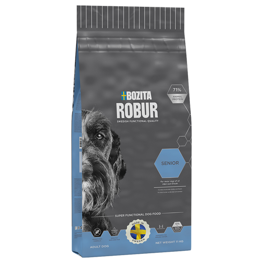 Ekonomipack: 2 x stora påsar Bozita Robur - Senior (2 x 11 kg)