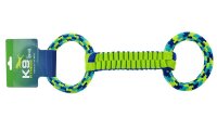 K9 XL Ballistic Twist & Rope Tugger 41cm - Hundleksak (Orange (mjuk))