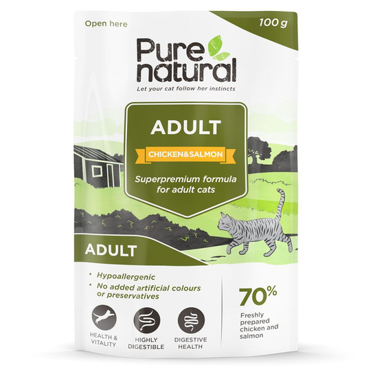 Purenatural Cat Adult Chicken & Salmon 100 g