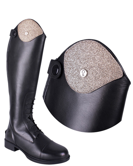 Utbytbar dekoration till QHP:s "Romy"- Glitter Gold (38-39-40)