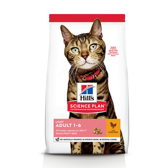 Hill's Science Plan torrfoder för katt till sparpris! - Adult Light Chicken (3 kg)