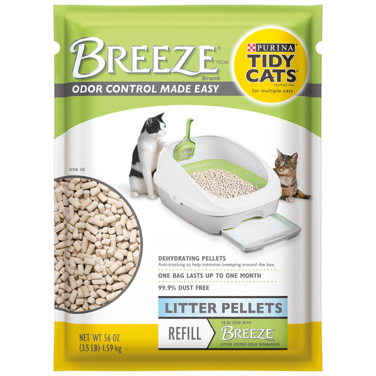 Purina Tidy Cats Breeze Startbox - Kattströ påfyllnad (1,59 kg)
