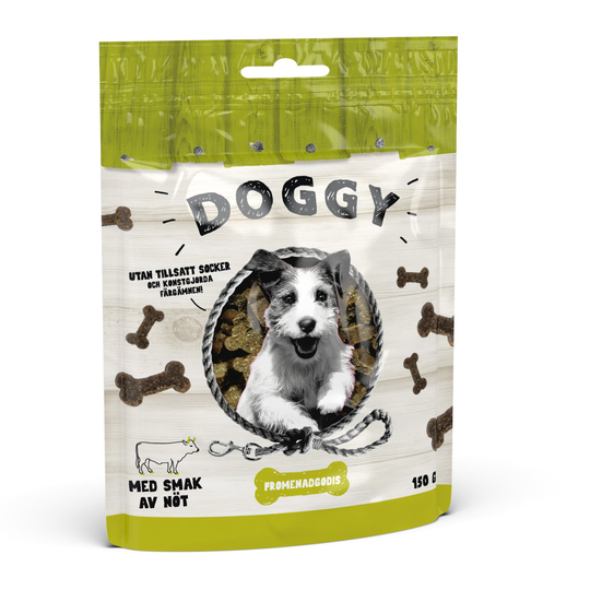 Doggy Promenadgodis Nöt - 150 gr