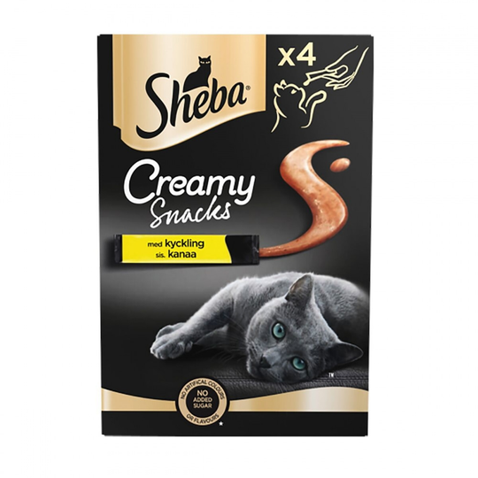 Sheba Creamy Snacks Kyckling 4x12 g