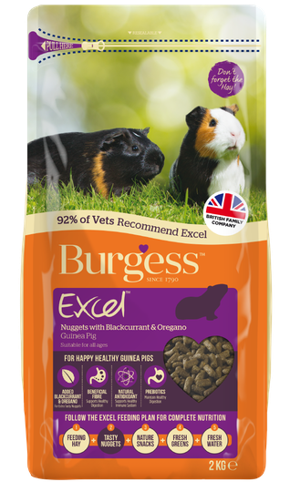 Excel Oregano & Svarta Vinbär Marsvinsfoder - 2 kg