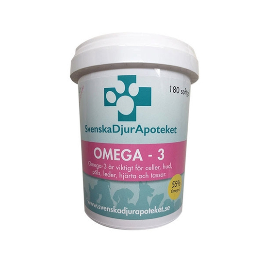 Svenska Djurapoteket Omega 3 180st softgel