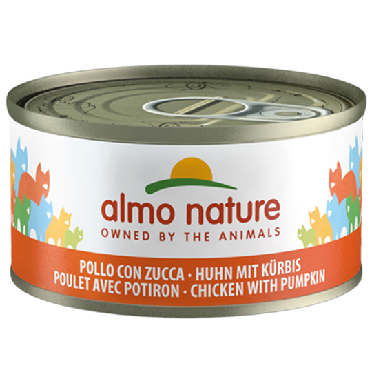 20 + 4 på köpet! 24 x 70 g Almo Nature - Kyckling & pumpa