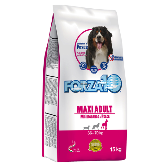 Forza 10 Maxi Maintenance med fisk - Ekonomipack: 2 x 15 kg