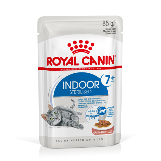Indoor Ageing 7+ Gravy Mature Våtfoder för katt - 12 x 85 g