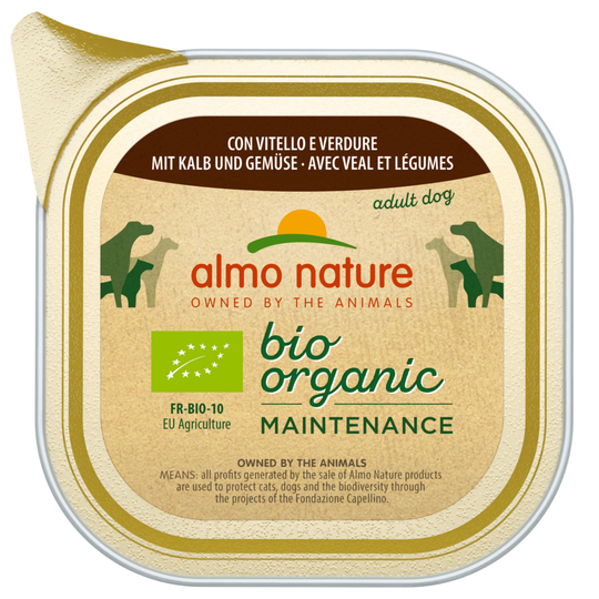 Ekonomipack: Almo Nature BioOrganic Maintenance 30 x 100 g - Eko kalv & eko grönsaker