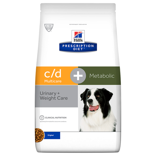 Hill's Prescription Diet c/d Multicare Urinary + Metabolic hundfoder - Ekonomipack: 2 x 12 kg