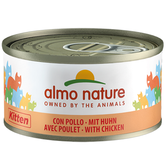 20 + 4 på köpet! 24 x 70 g Almo Nature - Kitten Kyckling